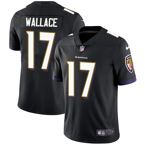 Nike Ravens #17 Mike Wallace Black Alternate Men's Stitched NFL Vapor Untouchable Limited Jersey Nike Ravens #17 Mike Wallace Black Alternate Men's Stitched NFL Vapor Untouchable Limited Jersey