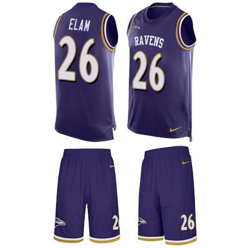 Nike Ravens #26 Matt Elam Purple Team Color Men's Stitched NFL Limited Tank Top Suit Jersey Nike Ravens #26 Matt Elam Purple Team Color Men's Stitched NFL Limited Tank Top Suit Jersey