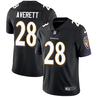 Nike Ravens #28 Anthony Averett Black Alternate Men's Stitched NFL Vapor Untouchable Limited Jersey Nike Ravens #28 Anthony Averett Black Alternate Men's Stitched NFL Vapor Untouchable Limited Jersey