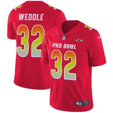 Nike Ravens #32 Eric Weddle Red Men's Stitched NFL Limited AFC 2018 Pro Bowl Jersey Nike Ravens #32 Eric Weddle Red Men's Stitched NFL Limited AFC 2018 Pro Bowl Jersey