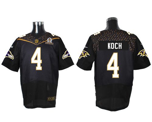 Nike Ravens #4 Sam Koch Black 2016 Pro Bowl Men's Stitched NFL Elite Jersey Nike Ravens #4 Sam Koch Black 2016 Pro Bowl Men's Stitched NFL Elite Jersey