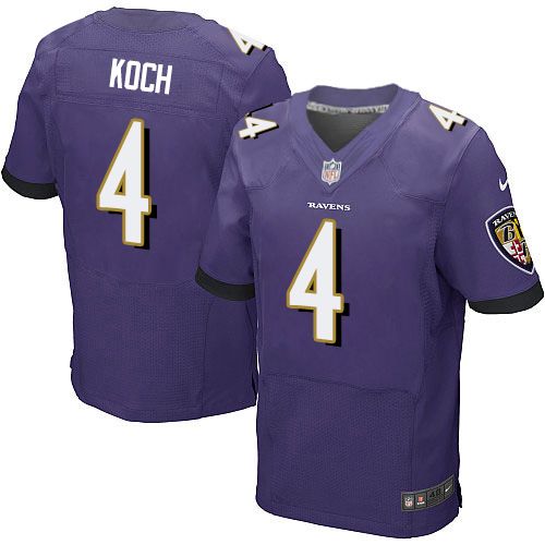 Nike Ravens #4 Sam Koch Purple Team Color Men's Stitched NFL New Elite Jersey Nike Ravens #4 Sam Koch Purple Team Color Men's Stitched NFL New Elite Jersey