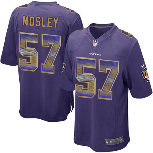 Nike Ravens #57 C.J. Mosley Purple Team Color Men's Stitched NFL Limited Strobe Jersey Nike Ravens #57 C.J. Mosley Purple Team Color Men's Stitched NFL Limited Strobe Jersey