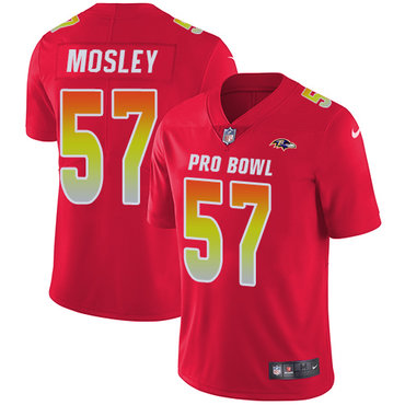 Nike Ravens #57 C.J. Mosley Red Men's Stitched NFL Limited AFC 2018 Pro Bowl Jersey Nike Ravens #57 C.J. Mosley Red Men's Stitched NFL Limited AFC 2018 Pro Bowl Jersey