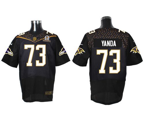 Nike Ravens #73 Marshal Yanda Black 2016 Pro Bowl Men's Stitched NFL Elite Jersey Nike Ravens #73 Marshal Yanda Black 2016 Pro Bowl Men's Stitched NFL Elite Jersey