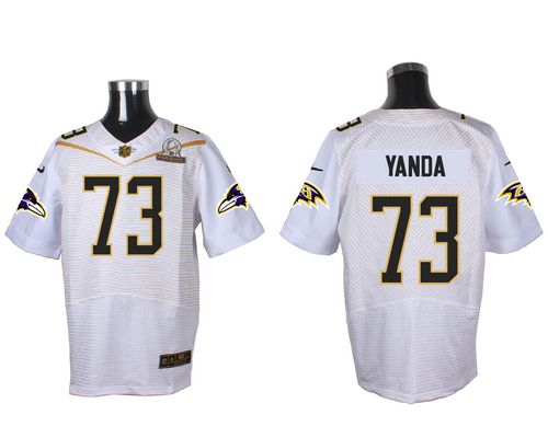 Nike Ravens #73 Marshal Yanda White 2016 Pro Bowl Men's Stitched NFL Elite Jersey Nike Ravens #73 Marshal Yanda White 2016 Pro Bowl Men's Stitched NFL Elite Jersey