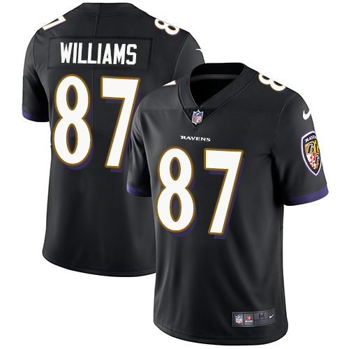 Nike Ravens #87 Maxx Williams Black Alternate Men's Stitched NFL Vapor Untouchable Limited Jersey Nike Ravens #87 Maxx Williams Black Alternate Men's Stitched NFL Vapor Untouchable Limited Jersey