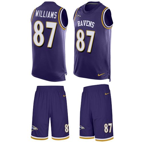 Nike Ravens #87 Maxx Williams Purple Team Color Men's Stitched NFL Limited Tank Top Suit Jersey Nike Ravens #87 Maxx Williams Purple Team Color Men's Stitched NFL Limited Tank Top Suit Jersey