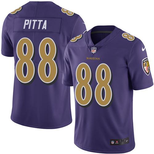 Nike Ravens #88 Dennis Pitta Purple Men's Stitched NFL Limited Rush Jersey Nike Ravens #88 Dennis Pitta Purple Men's Stitched NFL Limited Rush Jersey