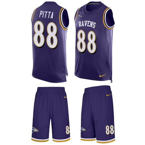 Nike Ravens #88 Dennis Pitta Purple Team Color Men's Stitched NFL Limited Tank Top Suit Jersey Nike Ravens #88 Dennis Pitta Purple Team Color Men's Stitched NFL Limited Tank Top Suit Jersey