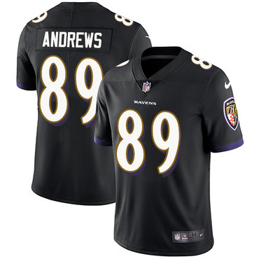 Nike Ravens #89 Mark Andrews Black Alternate Men's Stitched NFL Vapor Untouchable Limited Jersey Nike Ravens #89 Mark Andrews Black Alternate Men's Stitched NFL Vapor Untouchable Limited Jersey