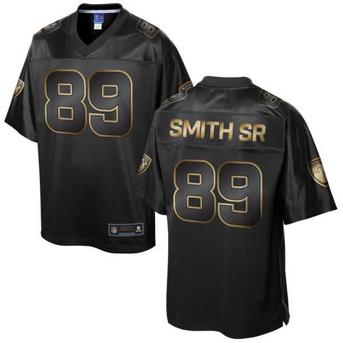 Nike Ravens #89 Steve Smith Sr Pro Line Black Gold Collection Men's Stitched NFL Game Jersey Nike Ravens #89 Steve Smith Sr Pro Line Black Gold Collection Men's Stitched NFL Game Jersey
