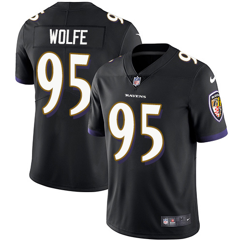 Nike Ravens #95 Derek Wolfe Black Alternate Men's Stitched NFL Vapor Untouchable Limited Jersey Nike Ravens #95 Derek Wolfe Black Alternate Men's Stitched NFL Vapor Untouchable Limited Jersey