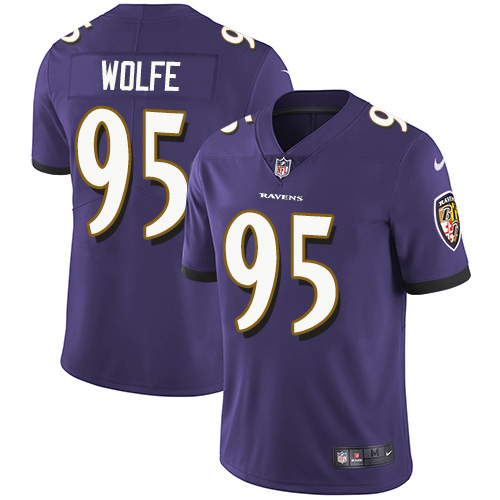 Nike Ravens #95 Derek Wolfe Purple Team Color Men's Stitched NFL Vapor Untouchable Limited Jersey Nike Ravens #95 Derek Wolfe Purple Team Color Men's Stitched NFL Vapor Untouchable Limited Jersey