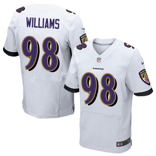 Nike Ravens #98 Brandon Williams White Men's Stitched NFL New jerseys Nike Ravens #98 Brandon Williams White Men's Stitched NFL New jerseys