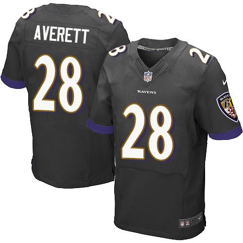 Nike Ravens 28 Anthony Averett Black Elite Jersey Nike Ravens 28 Anthony Averett Black Elite Jersey