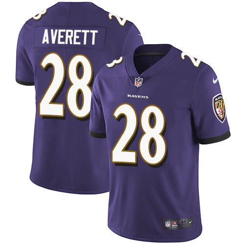 Nike Ravens 28 Anthony Averett Purple Vapor Untouchable Limited Jersey Nike Ravens 28 Anthony Averett Purple Vapor Untouchable Limited Jersey
