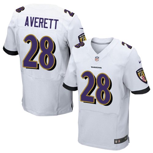 Nike Ravens 28 Anthony Averett White Elite Jersey Nike Ravens 28 Anthony Averett White Elite Jersey