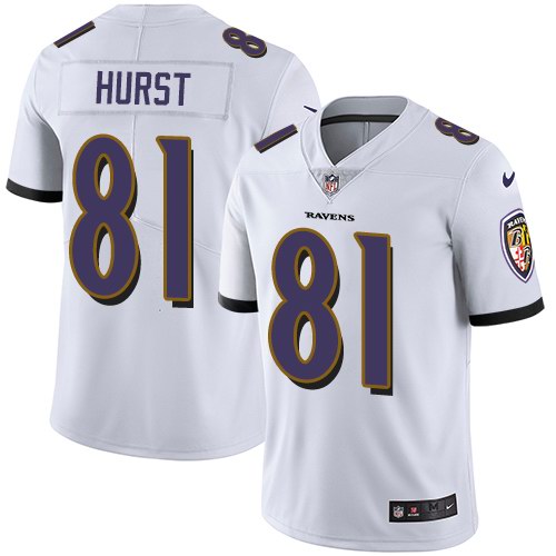 Nike Ravens 81 Hayden Hurst White Youth Vapor Untouchable Limited Jersey
