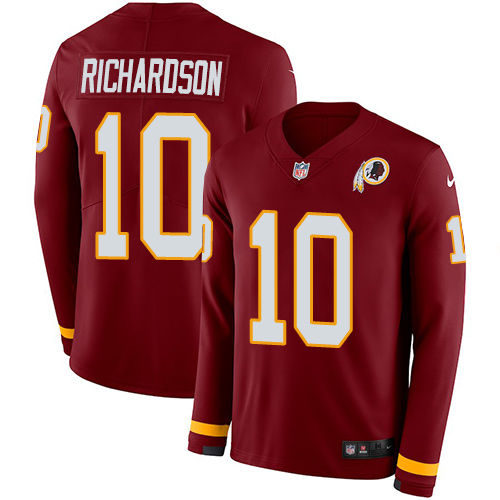 Nike Redskins #10 Paul Richardson Burgundy Red Team Color Men's Stitched NFL Limited Therma Long Sleeve Jersey Nike Redskins #10 Paul Richardson Burgundy Red Team Color Men's Stitched NFL Limited Therma Long Sleeve Jersey