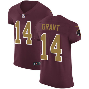 Nike Redskins #14 Ryan Grant Burgundy Red Alternate Men's Stitched NFL Vapor Untouchable Elite Jersey Nike Redskins #14 Ryan Grant Burgundy Red Alternate Men's Stitched NFL Vapor Untouchable Elite Jersey