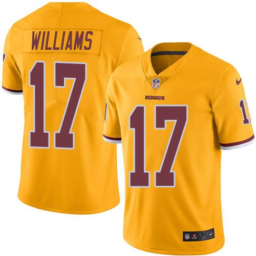 Nike Redskins #17 Doug Williams Gold Men's Stitched NFL Limited Rush Jersey Nike Redskins #17 Doug Williams Gold Men's Stitched NFL Limited Rush Jersey