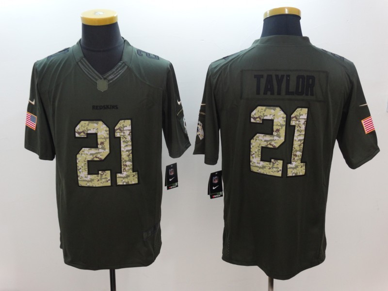 Nike Redskins #21 Sean Taylor Green Men's Stitched NFL Limited Salute To Service Jersey Nike Redskins #21 Sean Taylor Green Men's Stitched NFL Limited Salute To Service Jersey