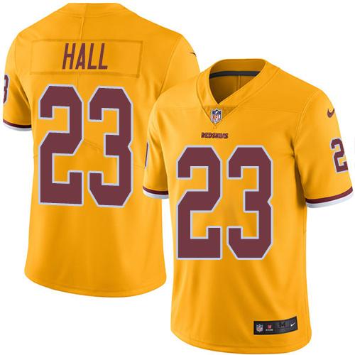 Nike Redskins #23 DeAngelo Hall Gold Men's Stitched NFL Limited Rush Jersey Nike Redskins #23 DeAngelo Hall Gold Men's Stitched NFL Limited Rush Jersey
