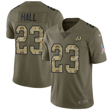 Nike Redskins #23 DeAngelo Hall Olive Camo Men's Stitched NFL Limited 2017 Salute To Service Jersey Nike Redskins #23 DeAngelo Hall Olive Camo Men's Stitched NFL Limited 2017 Salute To Service Jersey