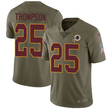 Nike Redskins #25 Chris Thompson Olive Men's Stitched NFL Limited 2017 Salute To Service Jersey Nike Redskins #25 Chris Thompson Olive Men's Stitched NFL Limited 2017 Salute To Service Jersey
