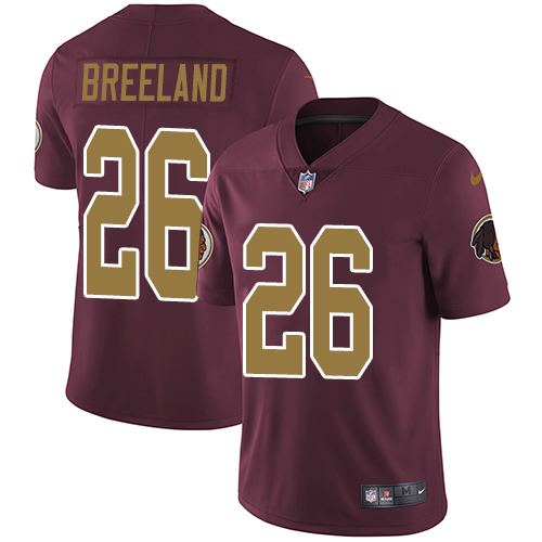 Nike Redskins #26 Bashaud Breeland Burgundy Red Alternate Men's Stitched NFL Vapor Untouchable Limited Jersey