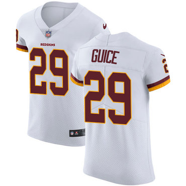 Nike Redskins #29 Derrius Guice White Men's Stitched NFL Vapor Untouchable Elite Jersey Nike Redskins #29 Derrius Guice White Men's Stitched NFL Vapor Untouchable Elite Jersey