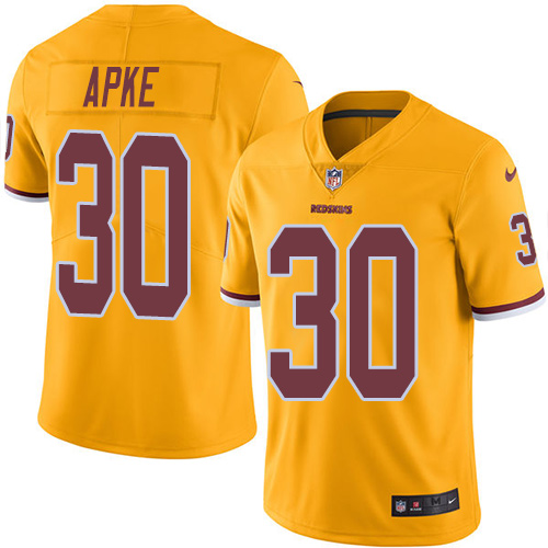 Nike Redskins #30 Troy Apke Gold Men's Stitched NFL Limited Rush Jersey Nike Redskins #30 Troy Apke Gold Men's Stitched NFL Limited Rush Jersey