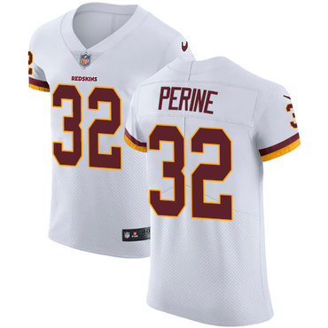 Nike Redskins #32 Samaje Perine White Men's Stitched NFL Vapor Untouchable Elite Jersey Nike Redskins #32 Samaje Perine White Men's Stitched NFL Vapor Untouchable Elite Jersey