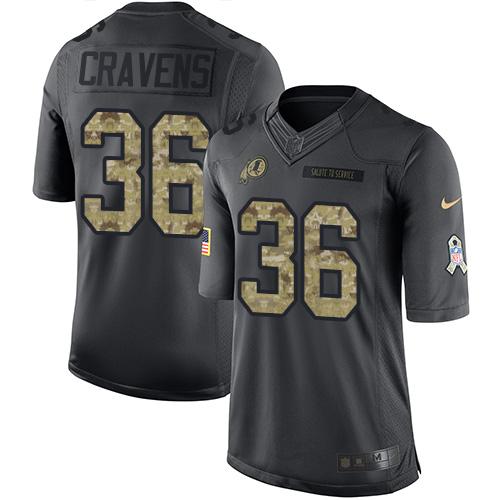 Nike Redskins #36 Su'a Cravens Black Men's Stitched NFL Limited 2016 Salute to Service Jersey Nike Redskins #36 Su'a Cravens Black Men's Stitched NFL Limited 2016 Salute to Service Jersey
