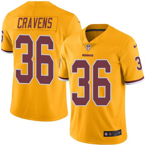 Nike Redskins #36 Su'a Cravens Gold Men's Stitched NFL Limited Rush Jersey Nike Redskins #36 Su'a Cravens Gold Men's Stitched NFL Limited Rush Jersey