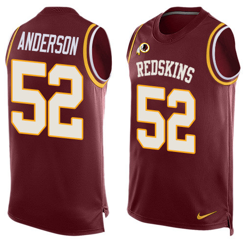 Nike Redskins #52 Ryan Anderson Burgundy Red Team Color Men's Stitched NFL Limited Tank Top Jersey Nike Redskins #52 Ryan Anderson Burgundy Red Team Color Men's Stitched NFL Limited Tank Top Jersey