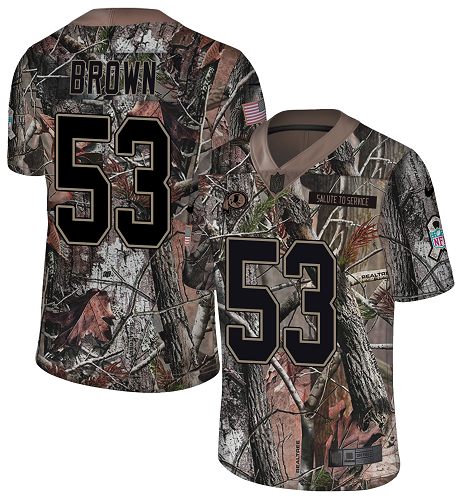 Nike Redskins #53 Zach Brown Camo Men's Stitched NFL Limited Rush Realtree Jersey Nike Redskins #53 Zach Brown Camo Men's Stitched NFL Limited Rush Realtree Jersey