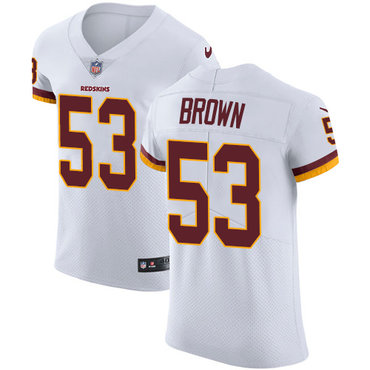 Nike Redskins #53 Zach Brown White Men's Stitched NFL Vapor Untouchable Elite Jersey Nike Redskins #53 Zach Brown White Men's Stitched NFL Vapor Untouchable Elite Jersey