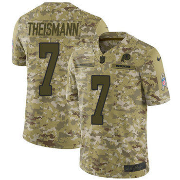Nike Redskins #7 Joe Theismann Camo Men's Stitched NFL Limited 2018 Salute To Service Jersey Nike Redskins #7 Joe Theismann Camo Men's Stitched NFL Limited 2018 Salute To Service Jersey