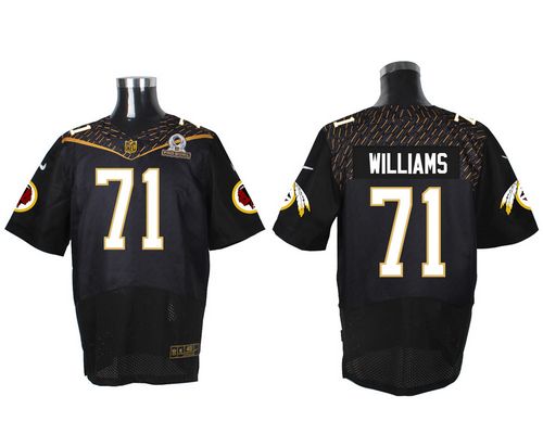Nike Redskins #71 Trent Williams Black 2016 Pro Bowl Men's Stitched NFL Elite Jersey Nike Redskins #71 Trent Williams Black 2016 Pro Bowl Men's Stitched NFL Elite Jersey