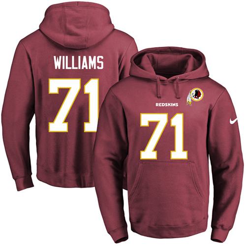 Nike Redskins #71 Trent Williams Burgundy Red Name & Number Pullover NFL Hoodie Nike Redskins #71 Trent Williams Burgundy Red Name & Number Pullover NFL Hoodie