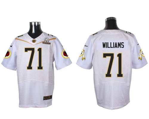 Nike Redskins #71 Trent Williams White 2016 Pro Bowl Men's Stitched NFL Elite Jersey Nike Redskins #71 Trent Williams White 2016 Pro Bowl Men's Stitched NFL Elite Jersey