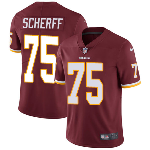 Nike Redskins #75 Brandon Scherff Burgundy Red Team Color Youth Stitched NFL Vapor Untouchable Limited Jersey