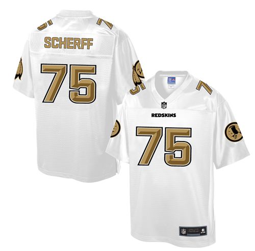 Nike Redskins #75 Brandon Scherff White Men's NFL Pro Line Fashion Game Jersey Nike Redskins #75 Brandon Scherff White Men's NFL Pro Line Fashion Game Jersey