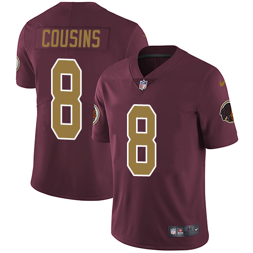 Nike Redskins #8 Kirk Cousins Burgundy Red Alternate Men's Stitched NFL Vapor Untouchable Limited Jersey Nike Redskins #8 Kirk Cousins Burgundy Red Alternate Men's Stitched NFL Vapor Untouchable Limited Jersey