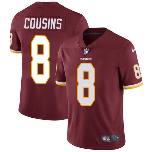 Nike Redskins #8 Kirk Cousins Burgundy Red Team Color Men's Stitched NFL Vapor Untouchable Limited Jersey Nike Redskins #8 Kirk Cousins Burgundy Red Team Color Men's Stitched NFL Vapor Untouchable Limited Jersey