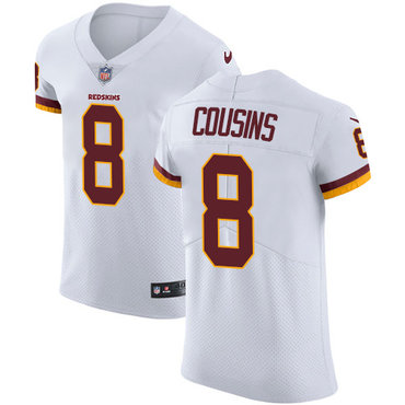Nike Redskins #8 Kirk Cousins White Men's Stitched NFL Vapor Untouchable Elite Jersey Nike Redskins #8 Kirk Cousins White Men's Stitched NFL Vapor Untouchable Elite Jersey