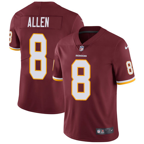 Nike Redskins #8 Kyle Allen Burgundy Red Team Color Men's Stitched NFL Vapor Untouchable Limited Jersey Nike Redskins #8 Kyle Allen Burgundy Red Team Color Men's Stitched NFL Vapor Untouchable Limited Jersey