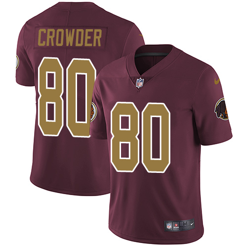 Nike Redskins #80 Jamison Crowder Burgundy Red Alternate Men's Stitched NFL Vapor Untouchable Limited Jersey Nike Redskins #80 Jamison Crowder Burgundy Red Alternate Men's Stitched NFL Vapor Untouchable Limited Jersey